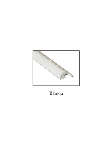 Cantonera para Cerámica de PVC 11.5mm Blanca 2,6 m