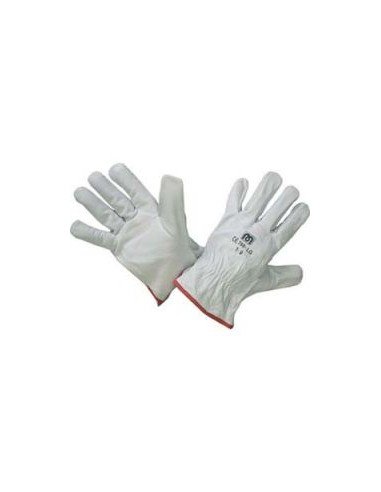 Guantes Piel Flor Vacuno Gris Talla 9