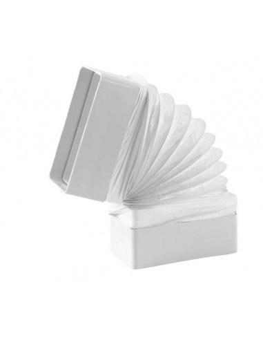 TUBPLA Colze Flexible Rectangular Blanc 150x75mm