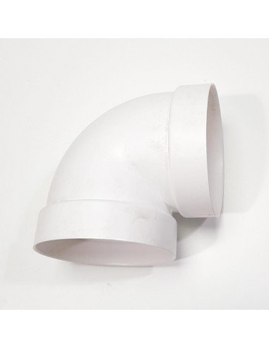 TUBPLA Codo Redondo PVC Blanco 90º Ø120mm