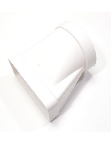 TUBPLA Unió Mixta PVC Blanc de 150x75 a Ø120mm