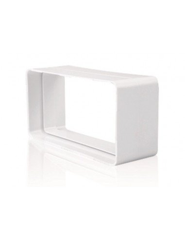 TUBPLA Unió Rectangular PVC Blanc 120x60mm