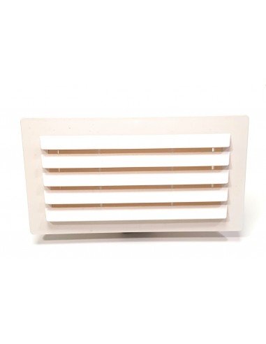 TUBPLA Ventanilla Salida Rectangular PVC Blanco 180x90mm