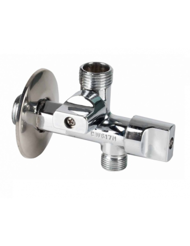 GENEBRE Grifo Escuadra 2 Salidas Indep. 3/4" 3/4"