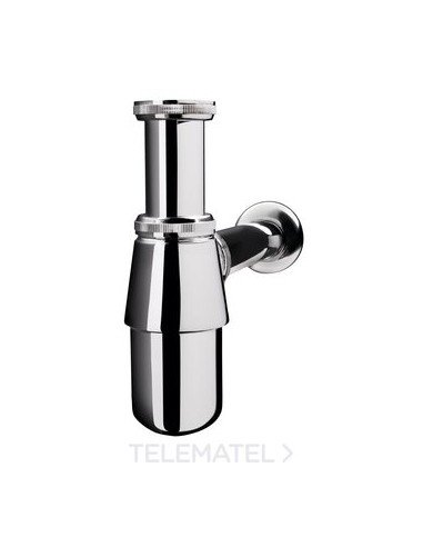 WIRQUIN Siphon de Bouteille en Laiton SL211 Chrome 1¼" x Ø 32