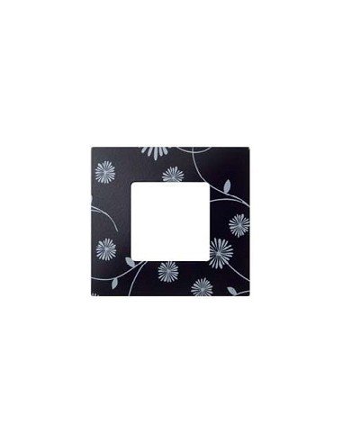 SIMON 27 PLAY Funda BLACK & WHITE marco de 85x91mm