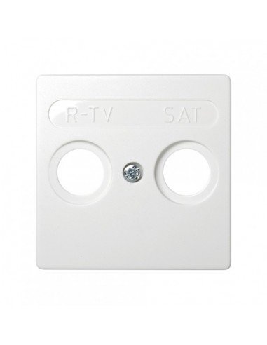 SIMON 73 LOFT Tapa preses R-TV+SAT Blanc