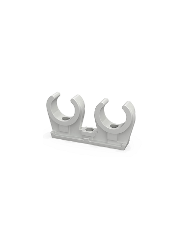 Abraçadora Nylon Doble Insert Llautó M6 Ø16-18mm