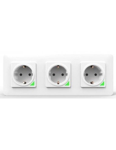 SMART HOME Endolls Triple WIFI Empotrar Blanc