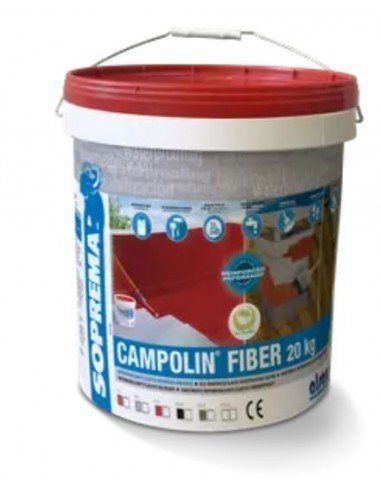 SOPREMA CAMPOLIN FIBER VERMELL 20K Cautxú Acrílic