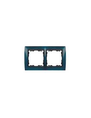 SIMON 82 Marc 2 Elem. 89x158mm Blau Metal·litzat 