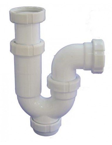 Gebogener, ausziehbarer PVC-Siphon T-31 c/racord 1 1/2