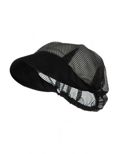 Cofia con Rejilla Elástica Visera Negro