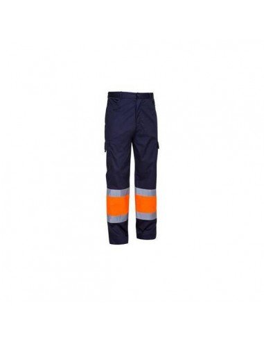 Pantalón A V Naranja Azul WIND 2 PLUS Talla 40