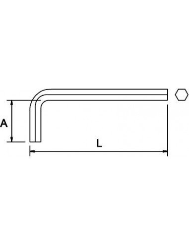 EGA Master Clau Hexagonal "Allen" 21mm Pavonada