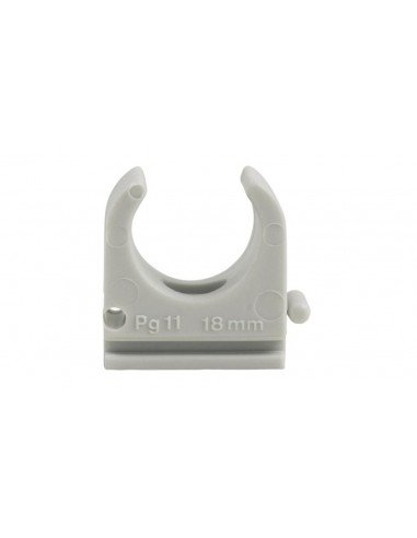 Abrazadera Clip Nylon Ø50mm Gris