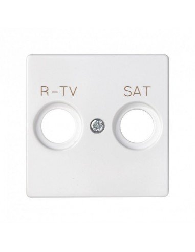 SIMON 82 Tapa Toma R-TV SAT Blanco