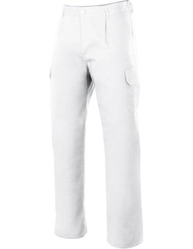 VELILLA Pantalon Multibolsillos Blanco talla 44