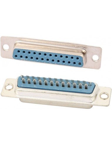 Connector DB25 D-Sub 25 Pins Femella Soldadura