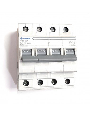 Int. Aut. control potencia 4P 6kA ICP-20A 4M MCB 