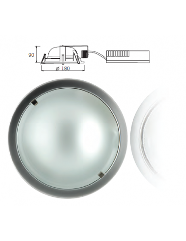 Aro Downlight mini 2x13W BL RE (RAEE)