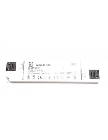 Transformador para LED 40W 12V DC 3,3A Espejos